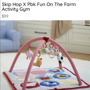 Pottery barn activity gym and matching stacker